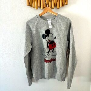 Disneyland Mickey Mouse Crewneck Unisex Small NWT